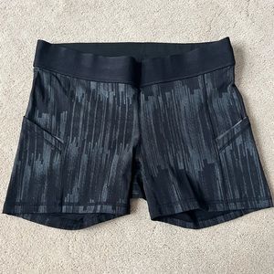 Lululemon logo waistband bike shorts